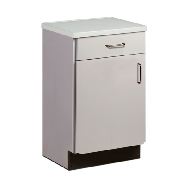 Clinton Molded Top Bedside Cabinet, Gray 8711-A-1GR